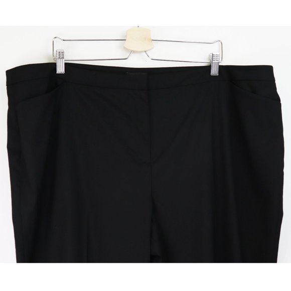 NEW Halogen Straight Leg Slant Pocket Career Trouser Pants Black Plus Size 22 - Picture 7 of 11